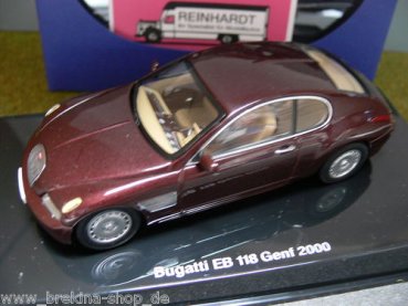 1/43 AUTOart Bugatti EB 118 Genf 2000 dunkelrotmetallic 50922