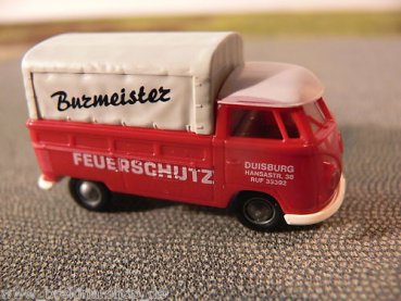 1/87 Brekina # 0563 VW T1 Pr/Pl Burmeister Feuerschutz Sondermodell