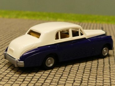 1/87 Busch Praline Rolls Royce Silvercloude weiß/dunkelblau 84400