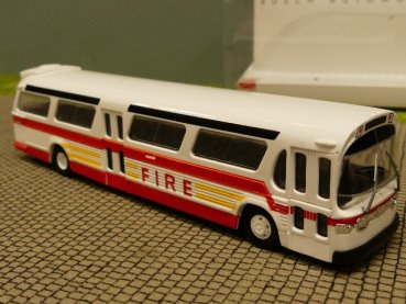 1/87 Busch Fishbowl Fire Amerikanischer Bus 44550