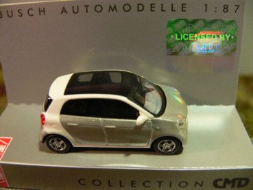 1/87 Busch Smart Forfour 2014 CMD silbermetallic 49553