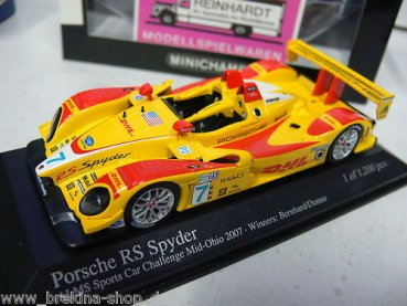 1/43 Minichamps Porsche RS Spyder ALMS Sports Car Ch 07 400076697