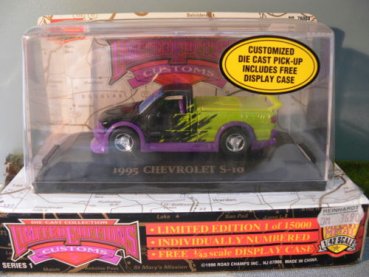 1/43 YatMing Road Champs Chevrolet S-10 1995 Pick-Up Customized 76004