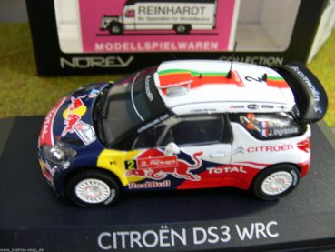 1/43 Norev Citroen DS3 WRC Vainqueur Rallye du Portugal 2011 Ogier/Ingrassia #2 155352