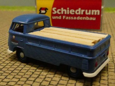 1/87 Brekina # 2208 VW T1 b Pr Schiedrum Dach und Fassadenbau mit Holzbeladung