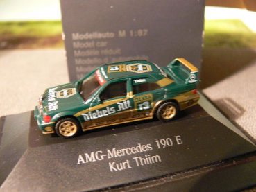 1/87 Herpa AMG MB 190 E Kurt Thiim # 13 Diebels Alt Sondermodell