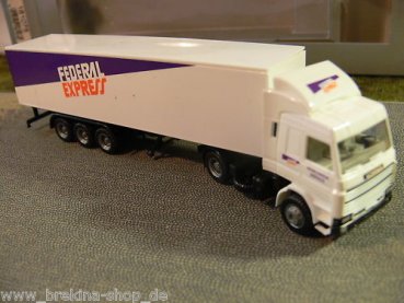 1/87 Herpa Scania 143 Federal Express Koffer Sattelzug 181075