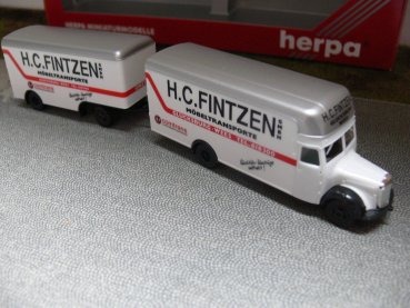 1/87 Herpa 145978 MB L 311 H.C. Fintzen Möbeltransporte MöbelKoffer-Hängerzug