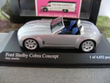 1/43 Minichamps Ford Shelby Cobra Concept 2004 silbermetallic