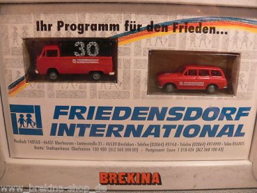 1/87 Brekina 3700 SO Friedensdorf VW T2 Pr + VW 1500 Variant