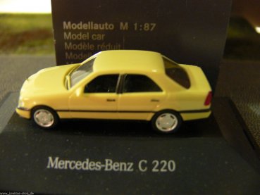 1/87 Herpa MB C 220 gelb PC Box