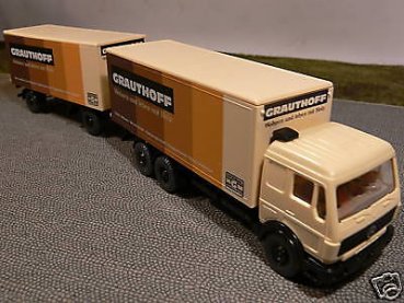 1/87 Wiking MB NG 1632 Grauthoff Hängerzug 457 4 A