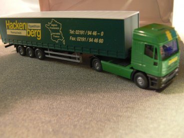 1/87 Wiking Iveco Hackenberg Spedition Remscheid Koffer-Sattelzug