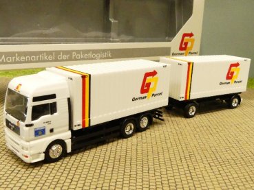 1/87 Herpa MAN TG XXL German Parcel Wechselbrücken Hängerzug