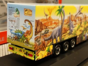 1/87 Herpa MB Actros Weltgeschichte #5.1 Dinosaurier Kühlkoffer Sattelzug 121934