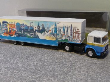 1/87 Herpa Albedo MAN F8 NDR Koffer Sattelzug