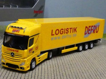 1/87 Herpa MB Actros 18 GigaSpace DEFRU Logistik Kühlkoffer SZ 948531