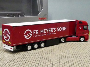 1/87 Herpa MB Actros `18 GiSp Fr. Meyers  Gardinenplanen-Sattelzug 947169