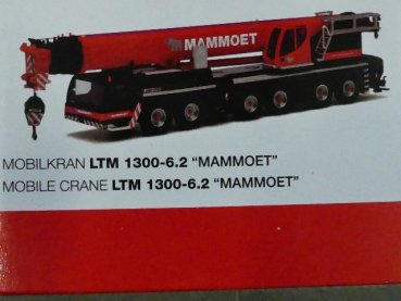 1/87 Herpa Liebherr LTM 1300-6.2 Mammoet Mobilkran 312639