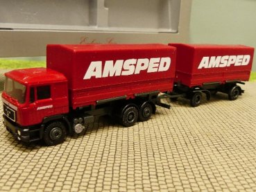 1/87 Herpa MAN F90 AMSPED Meier Wechselpritschen HZ