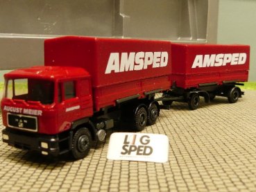 1/87 Herpa MAN F90 AMSPED Meier Wechselpritschen HZ