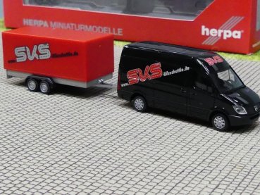 1/87 Herpa MB Sprinter 06 mit Planenahänger SKS 090193