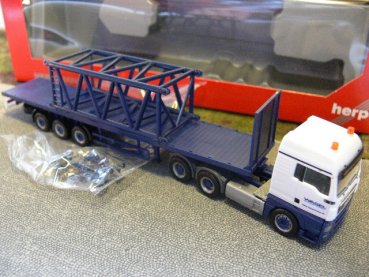 1/87 Herpa MAN TGX XLX Wasel Krane Rungen-SZ m. Gittermast 6m 304696