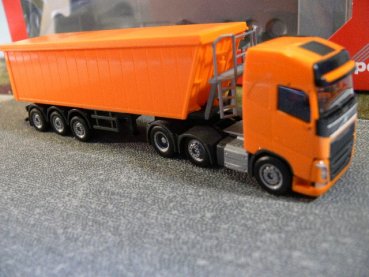 1/87 Herpa Volvo FH Gl. 6x2 Stöffelliner-Sattelzug orange 307215