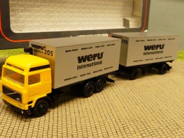 1/87 Herpa FH 12 WERU Fenster+Türen Wechselkoffer-HZ #614