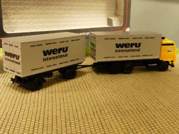 1/87 Herpa FH 12 WERU Fenster+Türen Wechselkoffer-HZ #614