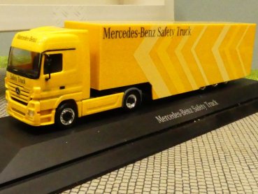 1/87 Herpa MB Actros Mercedes Benz Safety Truck Koffer Sattelzug