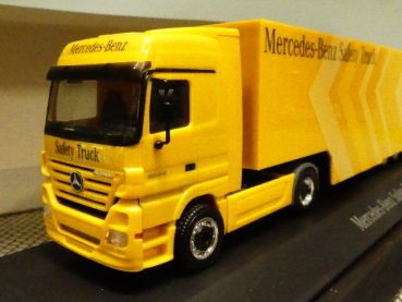 1/87 Herpa MB Actros Mercedes Benz Safety Truck Koffer Sattelzug