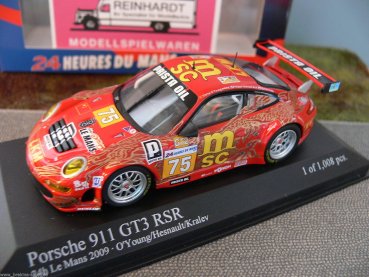 1/43 Minichamps Porsche 911 GT3 RSR 24h LeMans 2009 O#Young/Hesnault/Kralev 400096975