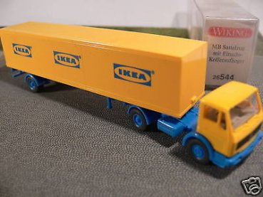 1/87 Wiking MB NG IKEA Koffer-Sattelzug Fahrerhaus klein 544 2A