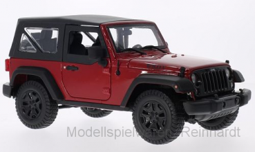 1/18 Maisto Jeep Wrangler 2014 rot schwarz 203355