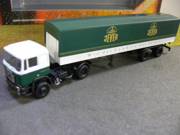 1/87 Herpa MAN F2000 Jever Bier Pritschen/Planen-Sattelzug