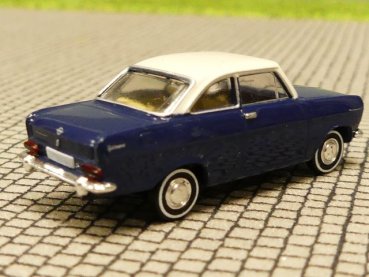 1/87 Brekina Opel Kadett A Coupe dunkelblau, Dach weiß 20331