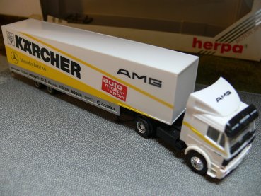 1/87 Herpa 867013 MB SK AMG Kärcher Koffer-Sattelzug