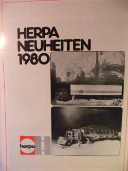 Herpa Neuheiten 1980 Prospekt herkat1980