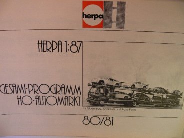 Herpa Gesamt Programm 80/81 herkat1980-81