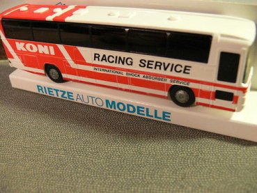 1/87 Rietze MB O 303 15 RHD KONI Racing Service International Shock Absorber Se.