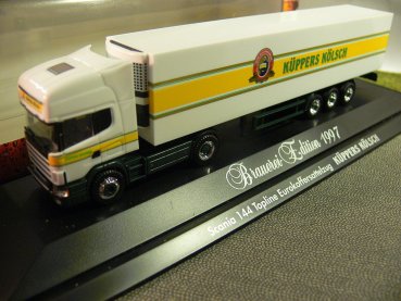 1/87 Herpa 186018 Scania 144 Topline Küppers Kölsch Kühlkoffer-Sattelzug