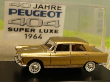 1/87 Brekina Peugeot 404 40 Jahre Peugeot Super Luxe 1964