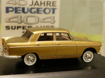 1/87 Brekina Peugeot 404 40 Jahre Peugeot Super Luxe 1964