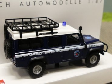 1/87 Busch Land Rover Defender Bergrettung Tschechien CZ 50386