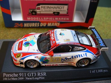 1/43 Minichamps Porsche 911 GT3 RSR 24h Le Mans 2009 Narac/Long/Pilet 400096976