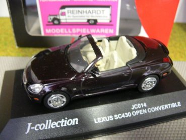 1/43 J-Collection JC014 Lexus SC430 Cabrio offen schwarzrot