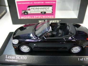 1/43 Minichamps Lexus SC 430 Cabrio schwarz