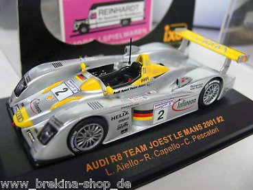 1/43 Ixo Audi R8 Team Joest Le Mans 2001 #2 Aiello/Capello