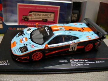 1/43 Ixo McLaren F1 GTR #41 2nd Le Mans 1997 LMM106